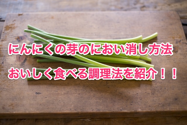 にんにくの芽のにおい消し方法 栄養価があるにんにくの芽をおいしく食べる調理法 知恵の海